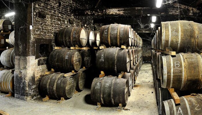 Cognac Prunier Cellar