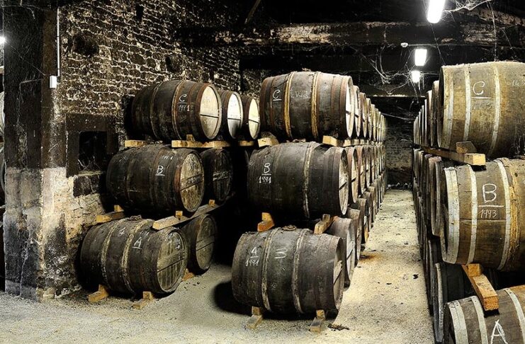 Cognac Prunier Cellar