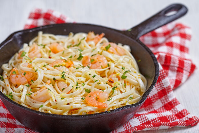 Shrimp Scampi With Linguine