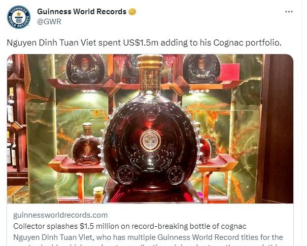 World Record Sale of Cognac